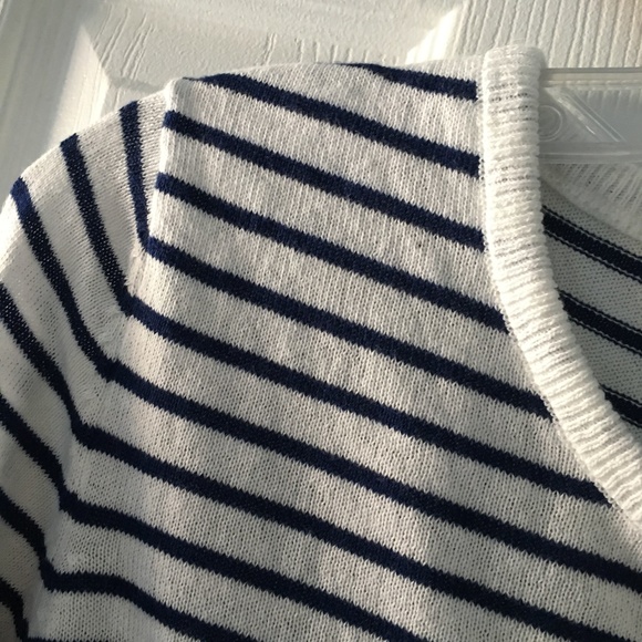 womens striped POLO sweater - Picture 4 of 6